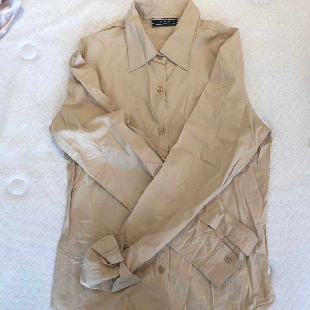 Joseph Tan Button Down Blouse - image 1